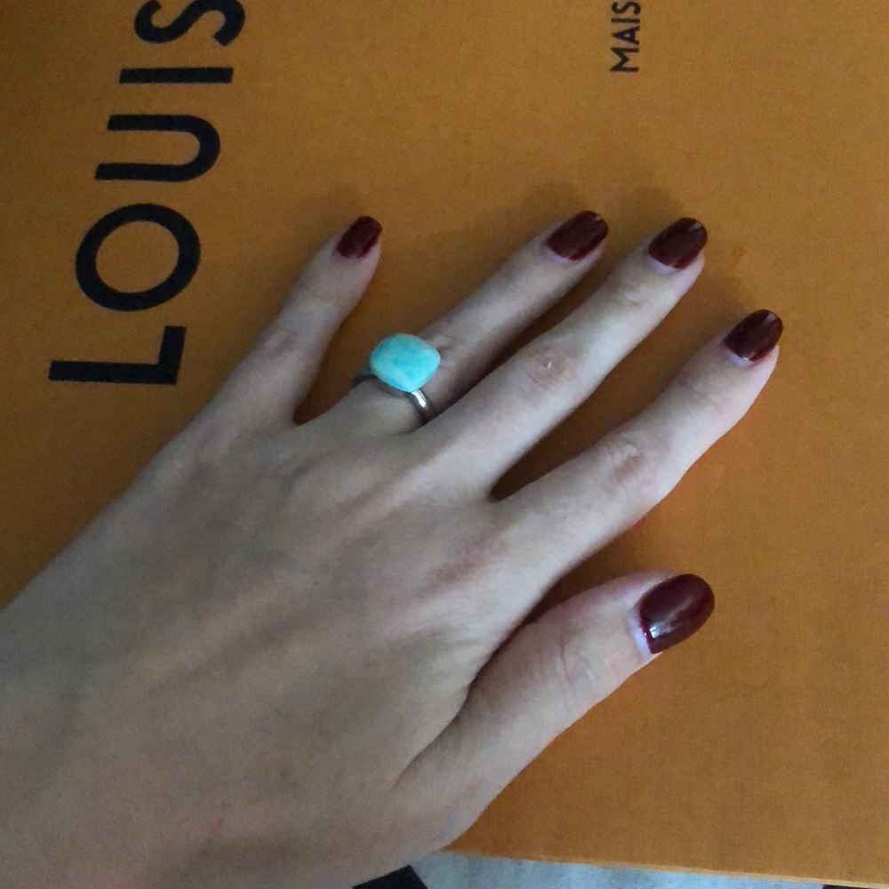 925 Silver Ring With Amazonite - image 2